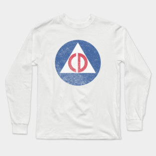 Civil Defense (faded) Long Sleeve T-Shirt