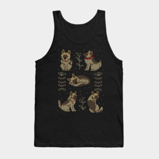 German Shepherd Puppies Tank Top