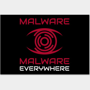 Malware, Malware Everywhere Cybersecurity Posters and Art
