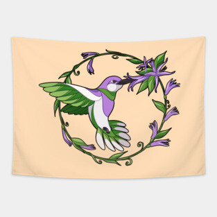 Pride Birds - Genderqueer Tapestry