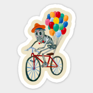 Dia de los Muertos, Bicycle Ride Magnet