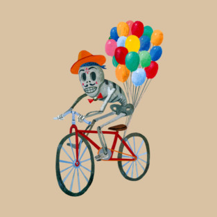 Dia de los Muertos, Bicycle Ride T-Shirt