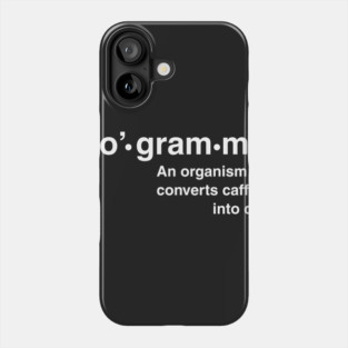 Definition of programmer Phone Case