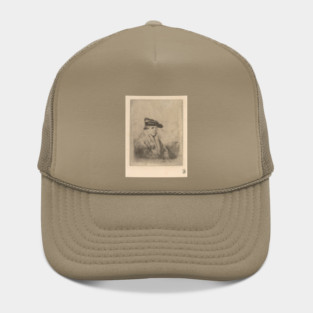 Young Man, Seated, in a Velvet Beret, after Rembrandt Hat