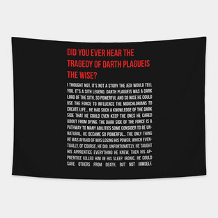 The Tragedy of Darth Plagueis Tapestry
