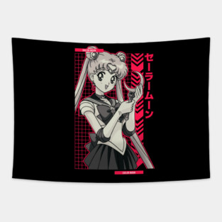 Sailor Moon  = SAILOR MOON = Anime Star Edition -Magenta- Tapestry