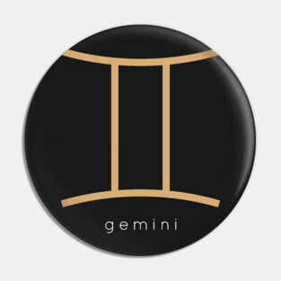 Zodiac Sign Gemini Pin