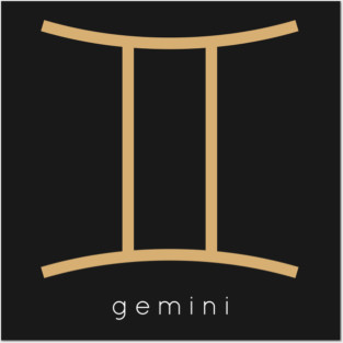 Zodiac Sign Gemini Posters and Art