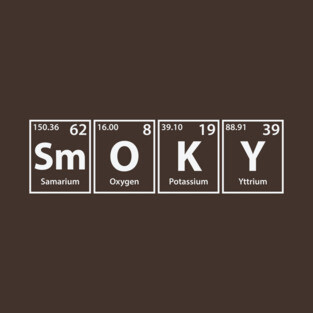 Smoky (Sm-O-K-Y) Periodic Elements Spelling T-Shirt