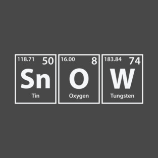 Snow (Sn-O-W) Periodic Elements Spelling T-Shirt