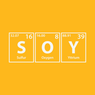 Soy (S-O-Y) Periodic Elements Spelling T-Shirt