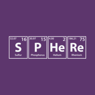 Sphere (S-P-He-Re) Periodic Elements Spelling T-Shirt