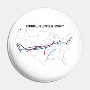 NFL Relocation Map Pin