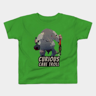 Curious Cave Troll Kids T-Shirt