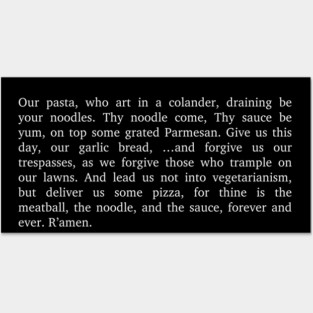 Pastafarian Prayer Posters and Art