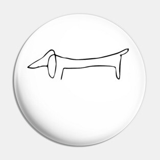 Picasso's Dachsund Pin