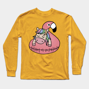 flamingo unicorn Long Sleeve T-Shirt