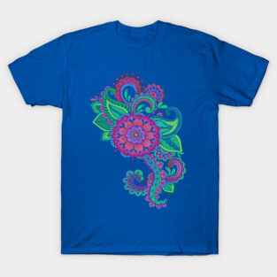 Beautiful Floral Decorative Graphic T-Shirt
