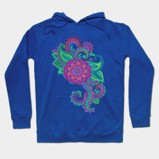 Beautiful Floral Decorative Graphic Hoodie