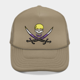 Nonbinary Pirate Pride Hat