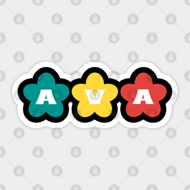 Ava name Sticker by Tshirtiz