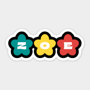 Zoe name Sticker