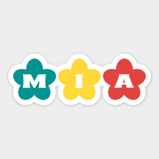 Mia name Sticker