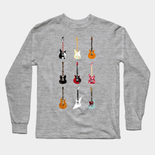 Guitars Of The History Of Rock ✅ Long Sleeve T-Shirt