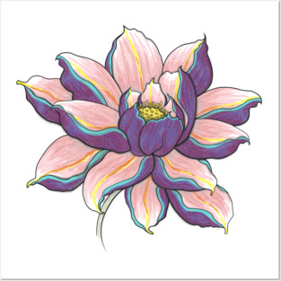 Violet Lotus Posters and Art
