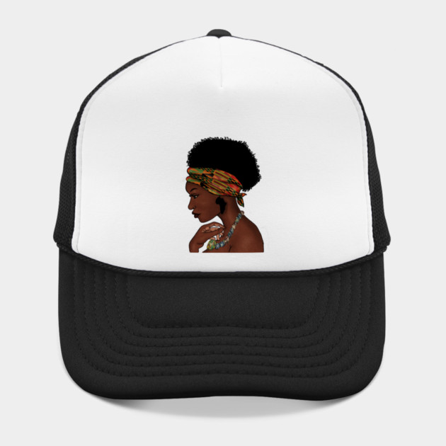 Proud African Woman with West African Pattern by logiamerch