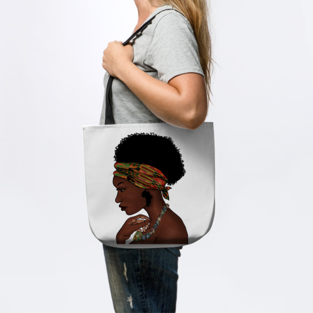 Proud African Woman with West African Pattern by logiamerch