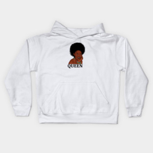 Afro Queen, African Woman, Melanin Black Pride Kids Hoodie