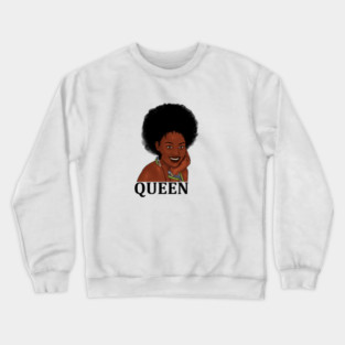 Afro Queen, African Woman, Melanin Black Pride Crewneck Sweatshirt