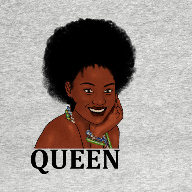 Afro Queen, African Woman, Melanin Black Pride by logiamerch