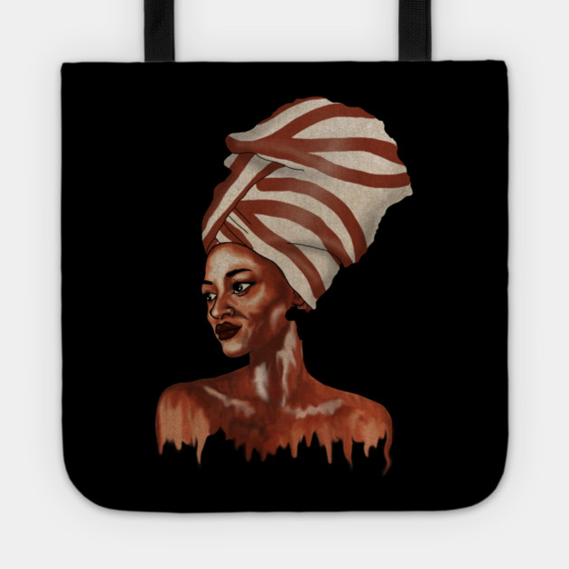 Beautiful African woman Dripping Melanin Tote by logiamerch