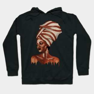 Beautiful African woman Dripping Melanin Hoodie