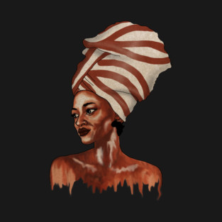 Beautiful African woman Dripping Melanin T-Shirt