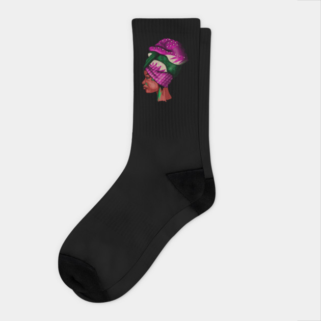 Proud African woman, Africa Socks by logiamerch