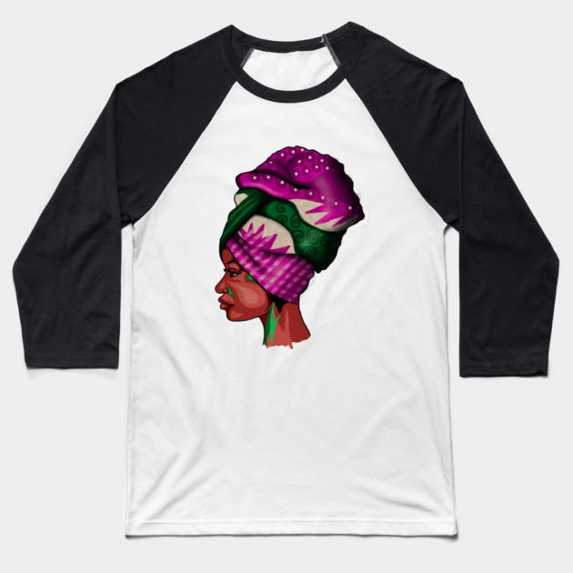 Proud African woman, Africa Baseball T-Shirt by logiamerch