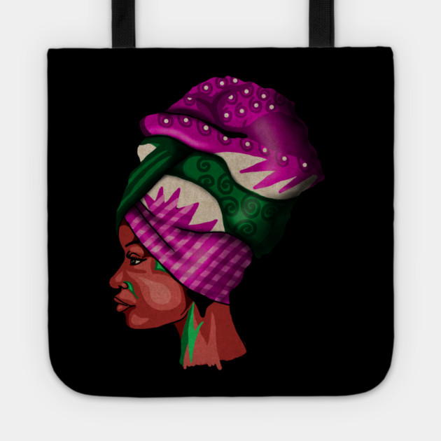 Proud African woman, Africa Tote by logiamerch