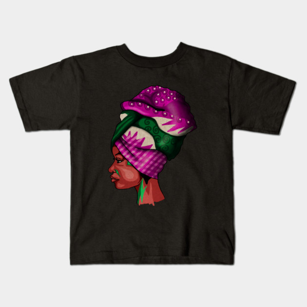 Proud African woman, Africa Kids T-Shirt by logiamerch