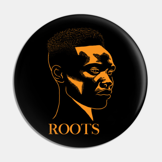 Afro Man African Roots Black Pride Pin by logiamerch