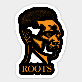 Afro Man African Roots Black Pride Sticker