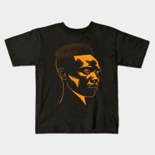 African Man Portrait, Afro Black Pride Kids T-Shirt