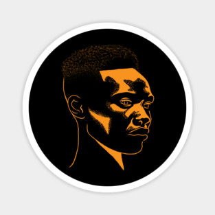 African Man Portrait, Afro Black Pride Magnet