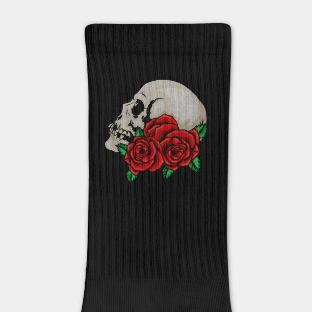 Skull, Floral Roses by logiamerch