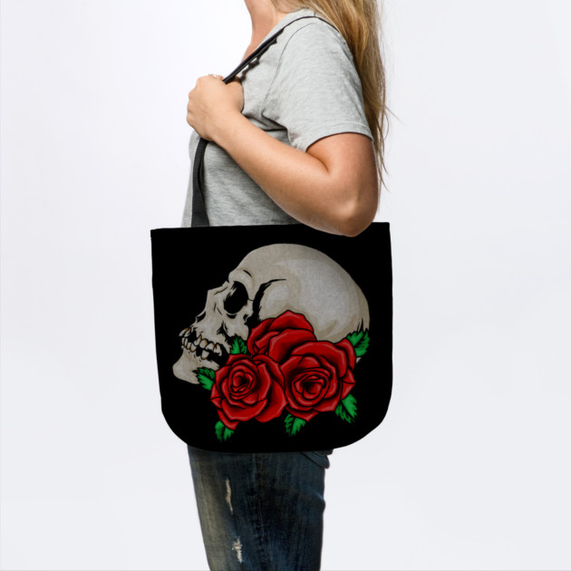 Skull, Floral Roses by logiamerch