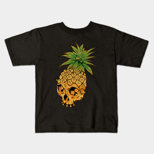 Skull Pineapple,Tropical Style Kids T-Shirt by logiamerch