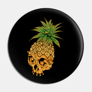 Skull Pineapple,Tropical Style Pin