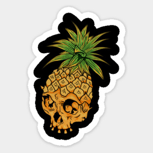 Skull Pineapple,Tropical Style Magnet